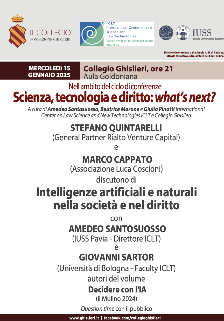 Intelligenze Artificiali e naturali nella società e nel diritto